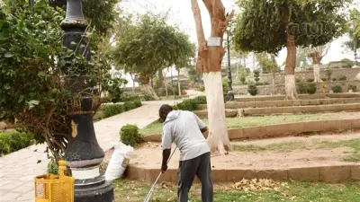 محافظ أسوان يتفقد جاهزية الحدائق والمتنزهات لاستقبال المواطنين في عيد الفطر