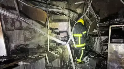 الحماية المدنية بالجيزة تنجح في إخماد حريق بمطعم كشري شهير في بشتيل دون إصابات