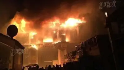 سيطرة الحماية المدنية على حريق بمول تجاري في دمياط بعد انفجار أسطوانة هيليوم