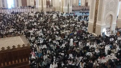 آلاف المصلين يؤدون صلاة العيد في مسجد مصر الكبير وسط أجواء روحانية مبهجة