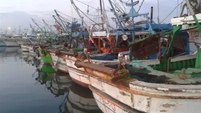 استمرار توقف الملاحة والصيد بميناء البرلس بسبب سوء الأحوال الجوية