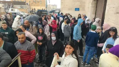 إقبال كبير على قلعة قايتباي في الإسكندرية رغم الأمطار خلال عيد الفطر