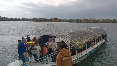 كفر الشيخ تشهد إقبالاً كبيراً على الحدائق والرحلات النيلية رغم الطقس السيئ