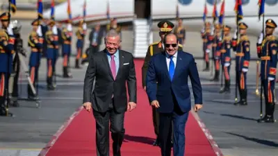 السيسي وملك الأردن يؤكدان على أهمية الحفاظ على زخم التعاون المشترك في ظل التحديات الإقليمية