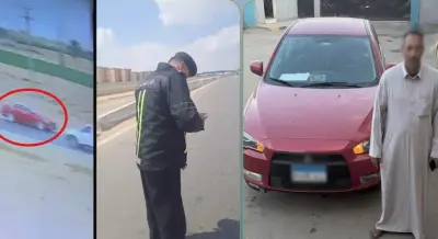 كاميرات المراقبة تكشف تزوير ضابط مرور لرخصة قيادة سيارته بعد ادعاء ابتزازه