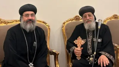 البابا تواضروس يستقبل الأنبا أكسيوس لبحث ملفات إيبارشية المنصورة في لقاء رعوي