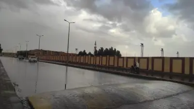 أمطار غزيرة تضرب طور سيناء وتوقعات بسيول متوسطة في المدينة
