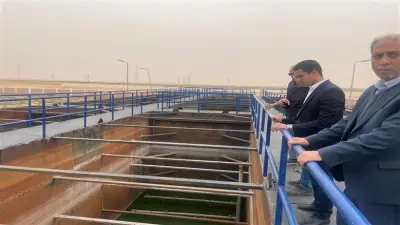 نائب محافظ مطروح يتفقد مشروعات الصرف الصحي وتحلية المياه في مدينة الضبعة
