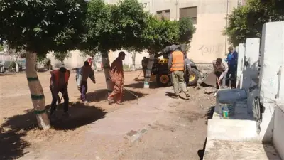 رفع كفاءة حديقة الطائف بالإسماعيلية بعد سنوات من الإهمال