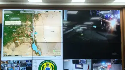 سكرتير عام الإسماعيلية يتابع غلق المحال التجارية من مقر الشبكة الوطنية