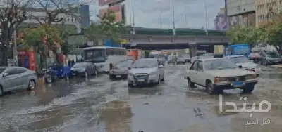 استمرار هطول الأمطار على القاهرة الكبرى وعدة مناطق مصرية