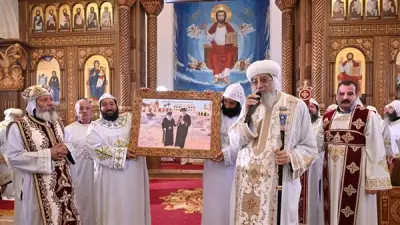 البابا تواضروس يشيد بالأنبا باخوميوس: كان مختارًا وخدم الكنيسة بأمانة ومحبة