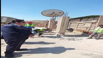 حي المعادي يشن حملة مكثفة لإزالة مخالفات البناء المرفوضة التصالح عليها