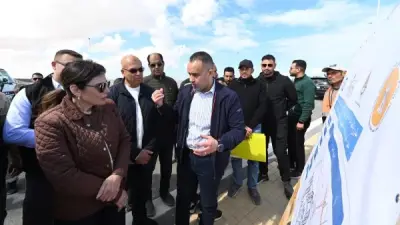 وزيرة الإسكان تتابع أعمال المرافق الرئيسية وكوبري C19 بالعلمين الجديدة