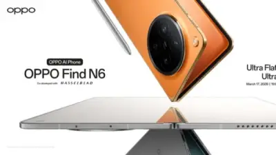 أوبو تطلق هاتف Find N6 القابل للطي عالميًا في 17 مارس مع تقنية جديدة لمكافحة التجعّد