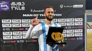مروان حمدي يتوج بلقب أفضل لاعب في فوز بيراميدز على حرس الحدود بالدوري الممتاز