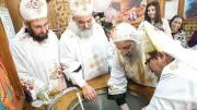أسقف أبو قرقاص يدشن معمودية وأواني مذبح ويرسم شمامسة جدد في احتفال روحي
