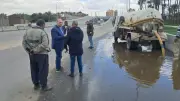 نائب محافظ الجيزة يتفقد أعمال سحب مياه الأمطار في مراكز الجنوب لضمان السيولة المرورية