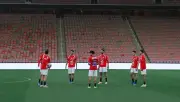 منتخب مصر يرتدي قميصه الجديد أمام السعودية في مباراة ودية قوية