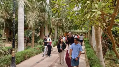 1320 زائرًا مصريًا وأجنبيًا يتوافدون على الحديقة النباتية بأسوان في شم النسيم
