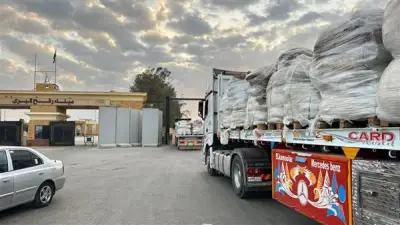 قافلة زاد العزة 183 تنطلق إلى غزة بـ 5770 طن مساعدات إنسانية