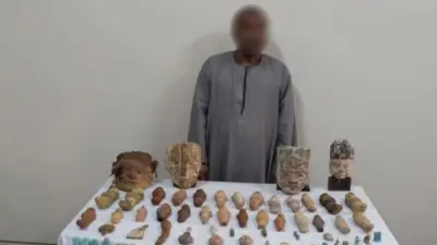 ضبط 277 قطعة أثرية في المنيا قبل بيعها في عملية تهريب غير مشروعة
