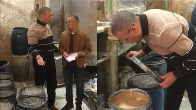 ضبط مصنع طحينة غير مرخص و300 كيلو فول سوداني في حملة تموينية ببني سويف