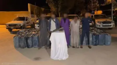 إحباط محاولة تهريب 3.5 طن مواد بترولية في أسوان وضبط 5 أشخاص