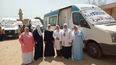 قافلة طبية ببني سويف تفحص وتعالج 832 حالة وتقدم 2500 خدمة في قرية الأنصار