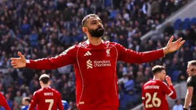 محمد صلاح يتوج ملكًا لديربي الميرسيسايد بأرقام تاريخية أمام إيفرتون
