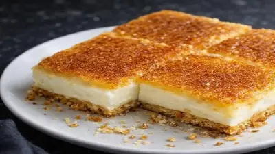 طريقة تحضير البسبوسة بالقشطة اللذيذة في المنزل