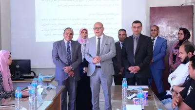 رئيس جامعة سوهاج يتفقد برامج تدريبية لتنمية مهارات الأكاديميين في ضمان الجودة