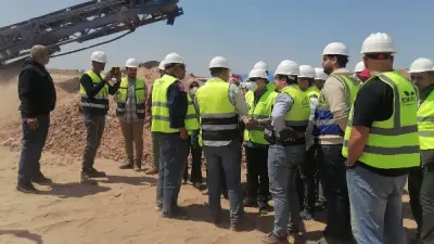 الدكروري يتفقد مشروع تدوير مخلفات الهدم والبناء بقلابشو في الدقهلية