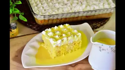 طريقة عمل كيكة الزعفران الفاخرة في خطوات بسيطة