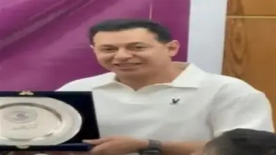 تكريم مصطفى شعبان وسامح حسين وكريم قاسم في كلية الإعلام بجامعة القاهرة