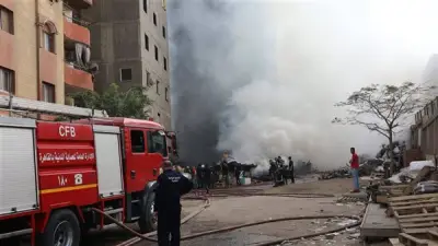 السيطرة على حريق بمخزن مطعم في نبروه بالدقهلية دون خسائر بشرية