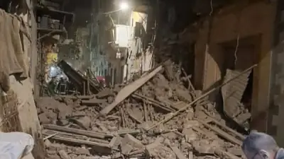 انهيار عقار قديم في العطارين بالإسكندرية دون إصابات