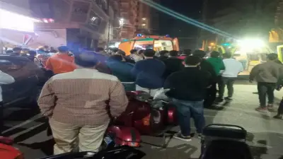 مصرع شخصين بسقوط مواد بناء من عقار بالمحلة الكبرى