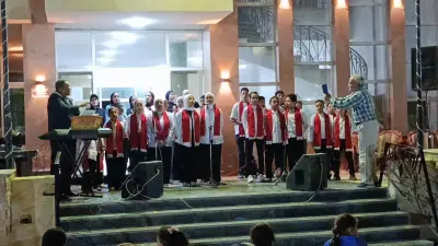 فرقة كورال أطفال المنيا تحتفل بذكرى عيد تحرير سيناء بالنادي الرياضي