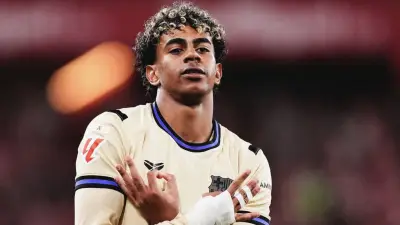 فيرمين لوبيز يقلد احتفال يامال بعد هدفه في مرمى خيتافي