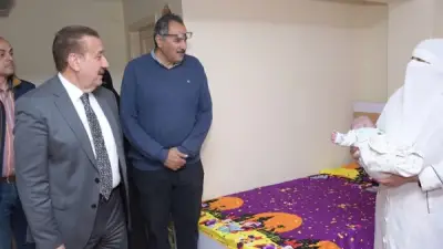 محافظ بورسعيد يوجه بتوفير تكييفات بغرف أطفال وحدة المناخ