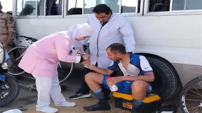 الرعاية الصحية تشارك في التأمين الطبي لبطولة الجمهورية للدراجات بالسويس