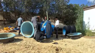 مياه الفيوم تبدأ ربط المرحلة الثالثة بمحطة العزب الجديدة بشبكة الشرب