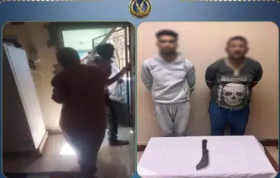 ضبط شخصين اعتدوا على سيدة داخل منزلها وهدداها بإحراقه في القناطر