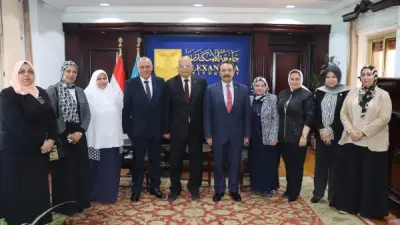 جامعة الإسكندرية تستقبل فريق الهيئة القومية لضمان جودة التعليم لتقييم كلية التربية للطفولة المبكرة