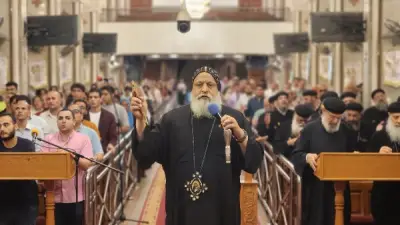 الأنبا ميخائيل يقود التسبحة الشهرية بكاتدرائية حلوان ويأمل في آية جديدة
