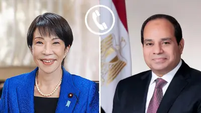 رسائل السيسي خلال اتصال هاتفي مع رئيسة وزراء اليابان إنفوجراف