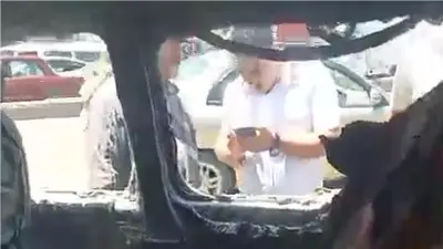 حريق سيارة أسفل كوبري العوايد في الإسكندرية دون إصابات