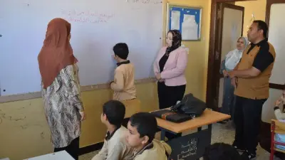 مدير تعليم جنوب سيناء تتابع برنامج القراءة والكتابة بمدرسة النصر