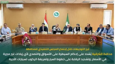 محافظ الشرقية يوجه بتكثيف الحملات لضبط الأسواق وتوريد القمح